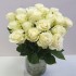 Букет из 21 белой розы. 60см, Эквадор.