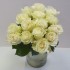 Букет из 15 белых роз. 60см, Эквадор.